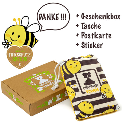 Large microfiber beach towel - Bee