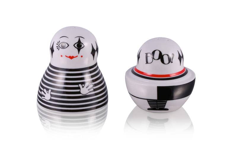 Mime Boo Russian Doll Salt & Pepper Shakers