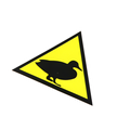 Pas op voor eendenstickers