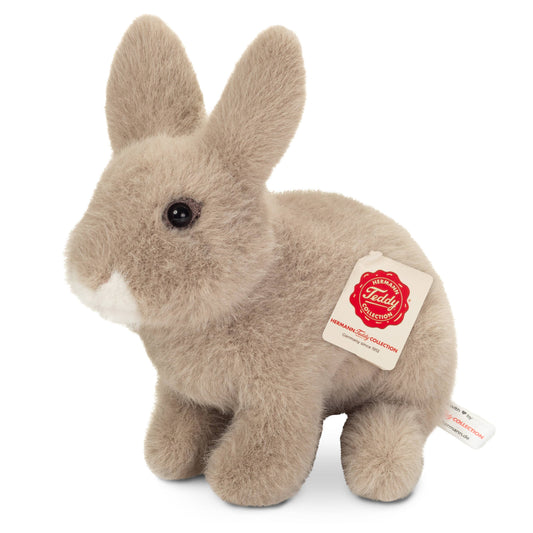 Grey Sitting Rabbit Plush Toy