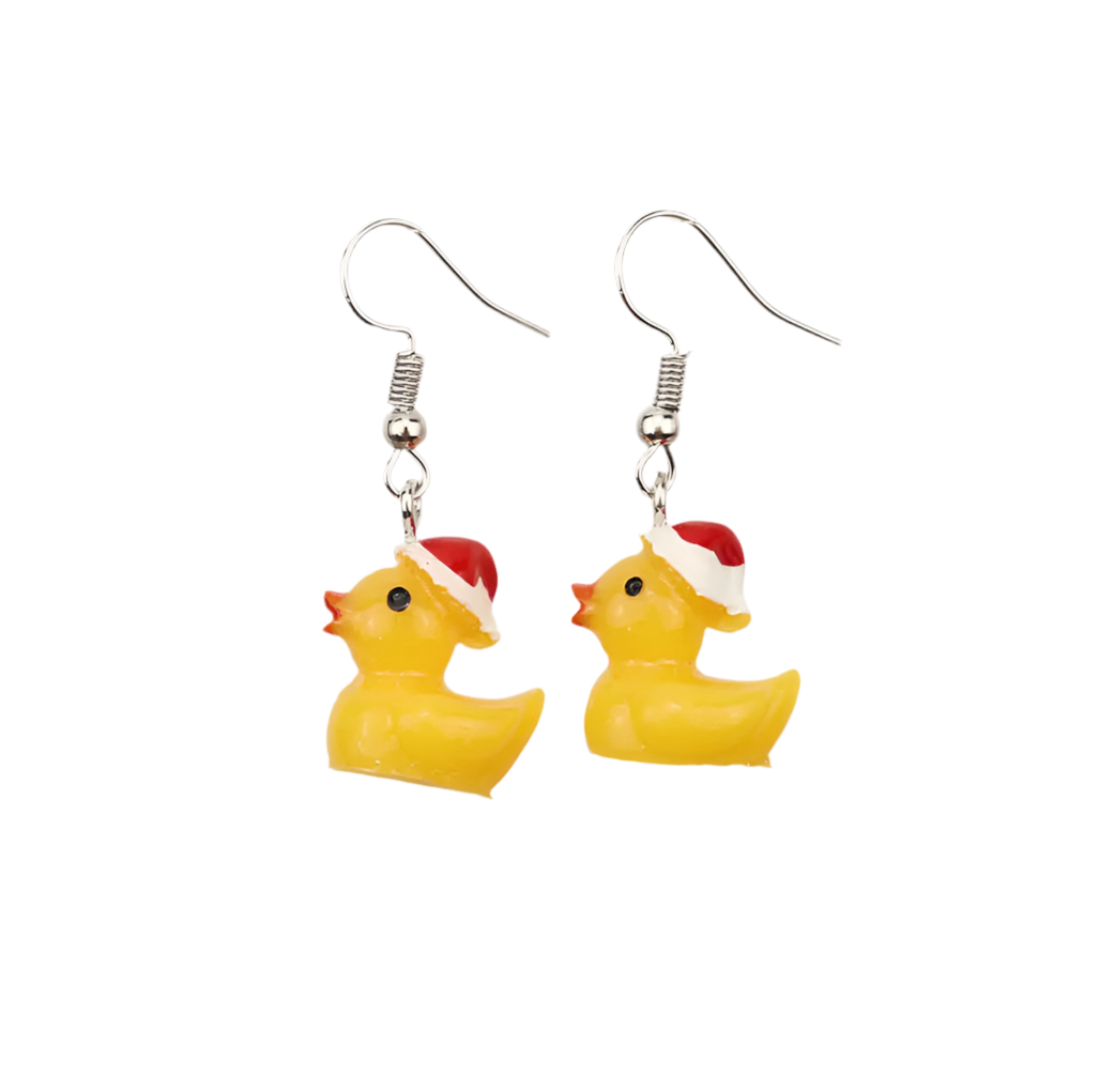 Duck earrings