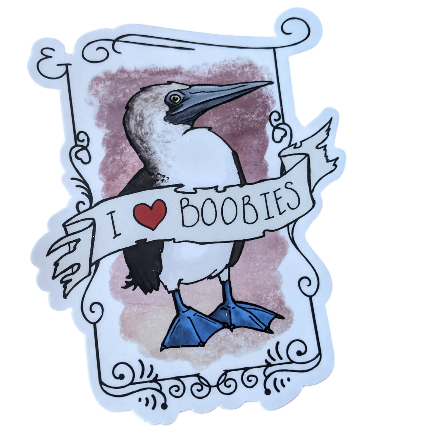 I Love Crazy People Sticker