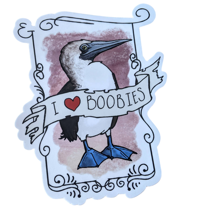 I Love Crazy People Sticker