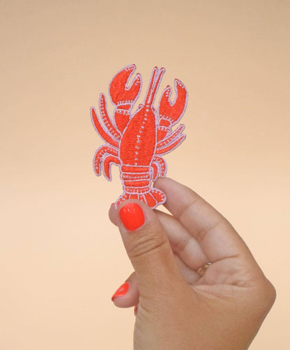 Lobster iron-on patch