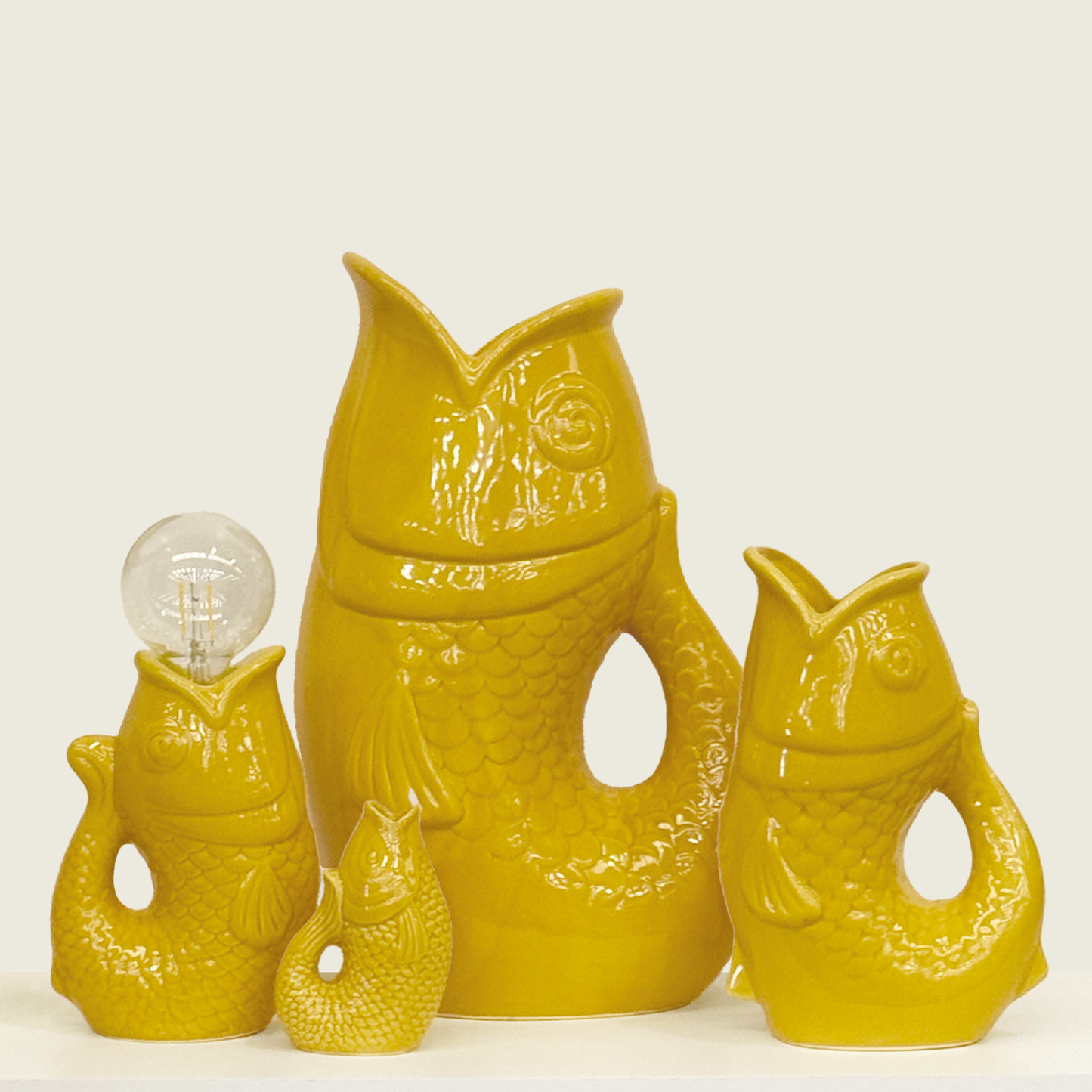 Saffron LED fish decoration, battery operated L13.5 D8.2 H27cm
