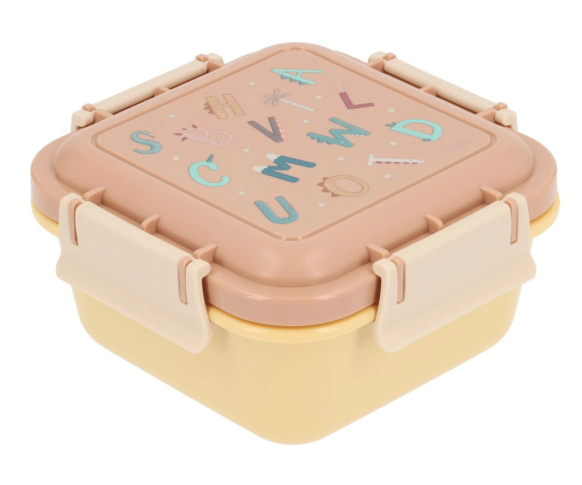 Large Lunch Box with Funny Letters