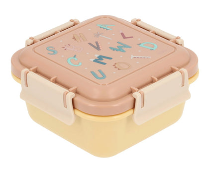 Large Lunch Box with Funny Letters