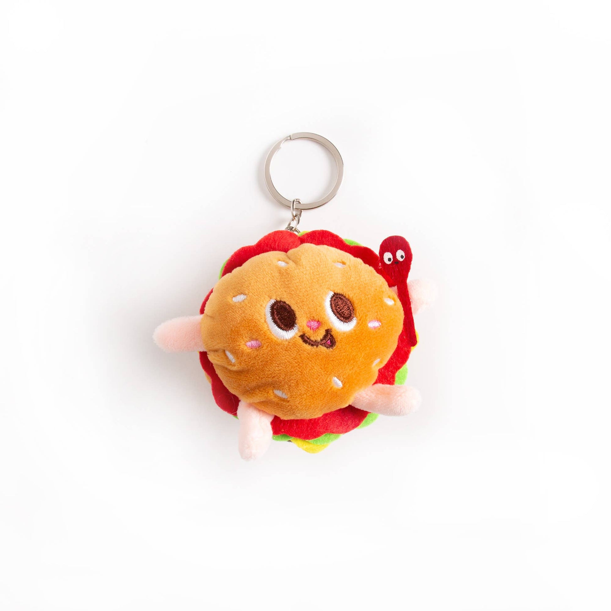 Porte Clés Peluche Burger Helio Ferretti Vue 1