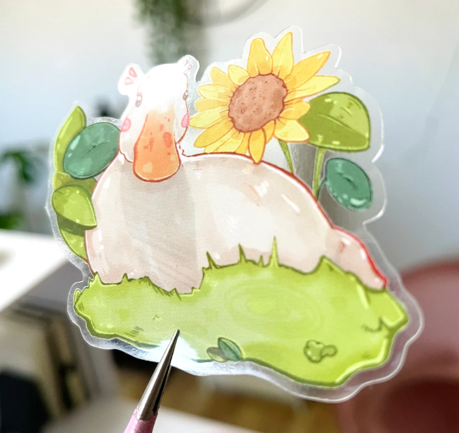 Spring Duck Sticker