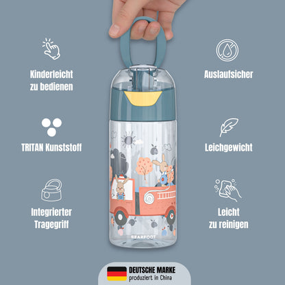 Kids' drinking bottle, lightweight water bottle - Firefighter