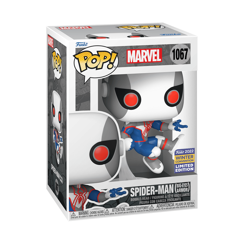 pop spider man bug eyes armor 1067