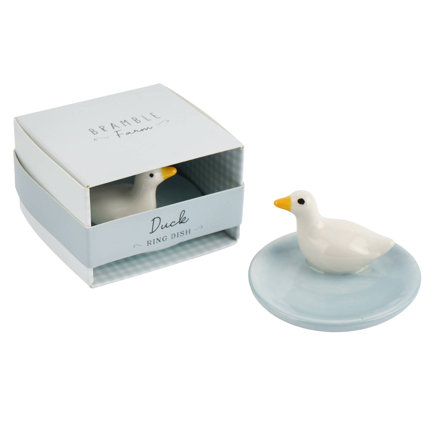 Bramble Farm duck-shaped ring holder, trinket tray in a gift box