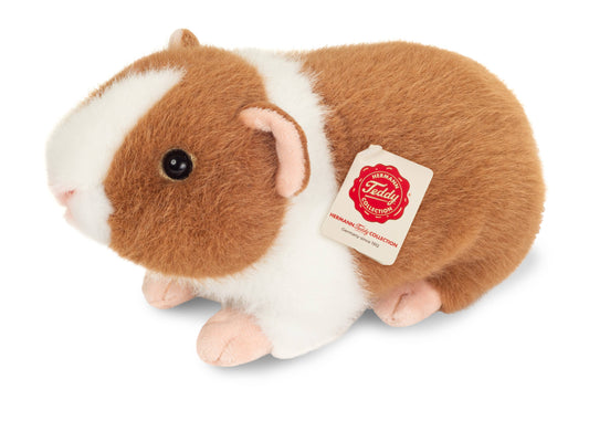 Light brown and white guinea pig plush toy