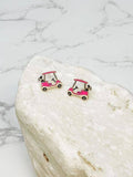 Boucles d'Oreilles Voiturette de Golf