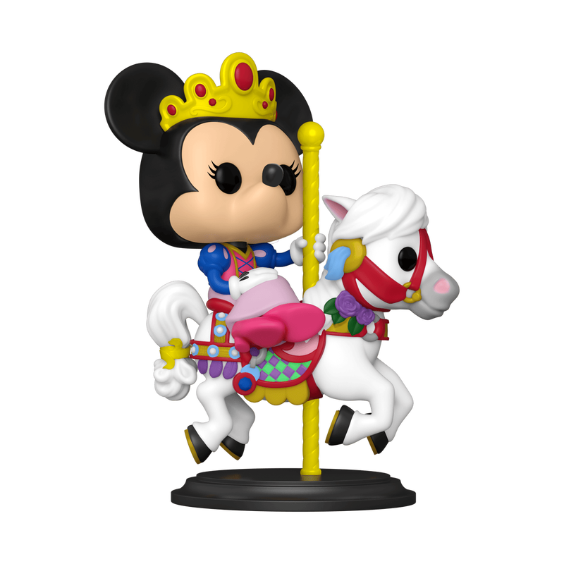 pop minnie mouse on prince charming regal carrousel 1251