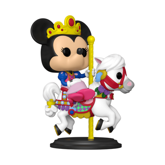 pop minnie mouse on prince charming regal carrousel 1251