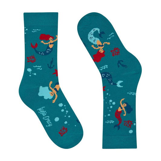 Kids' cotton socks, durable and fun, The Little Mermaid