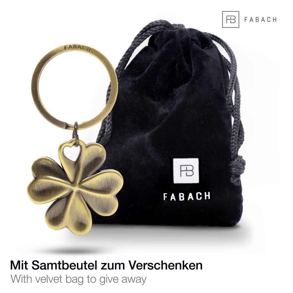 Sleutelhanger met klavertje vier