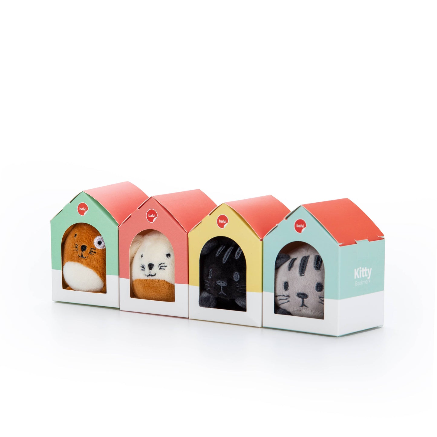 Marque-pages animaux en peluche x12