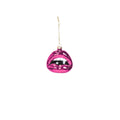 Kus me roze kerstbal