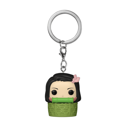 Nezuko in Basket Pop! Keychain Demon Slayer porte-clés Pocket POP! Vinyl Nezuko'n BSKT 4 cm