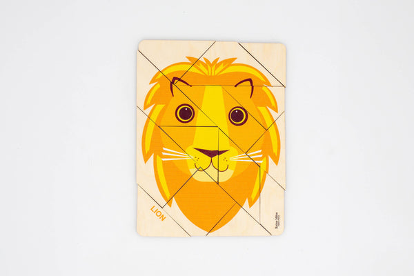 Lion wooden puzzle