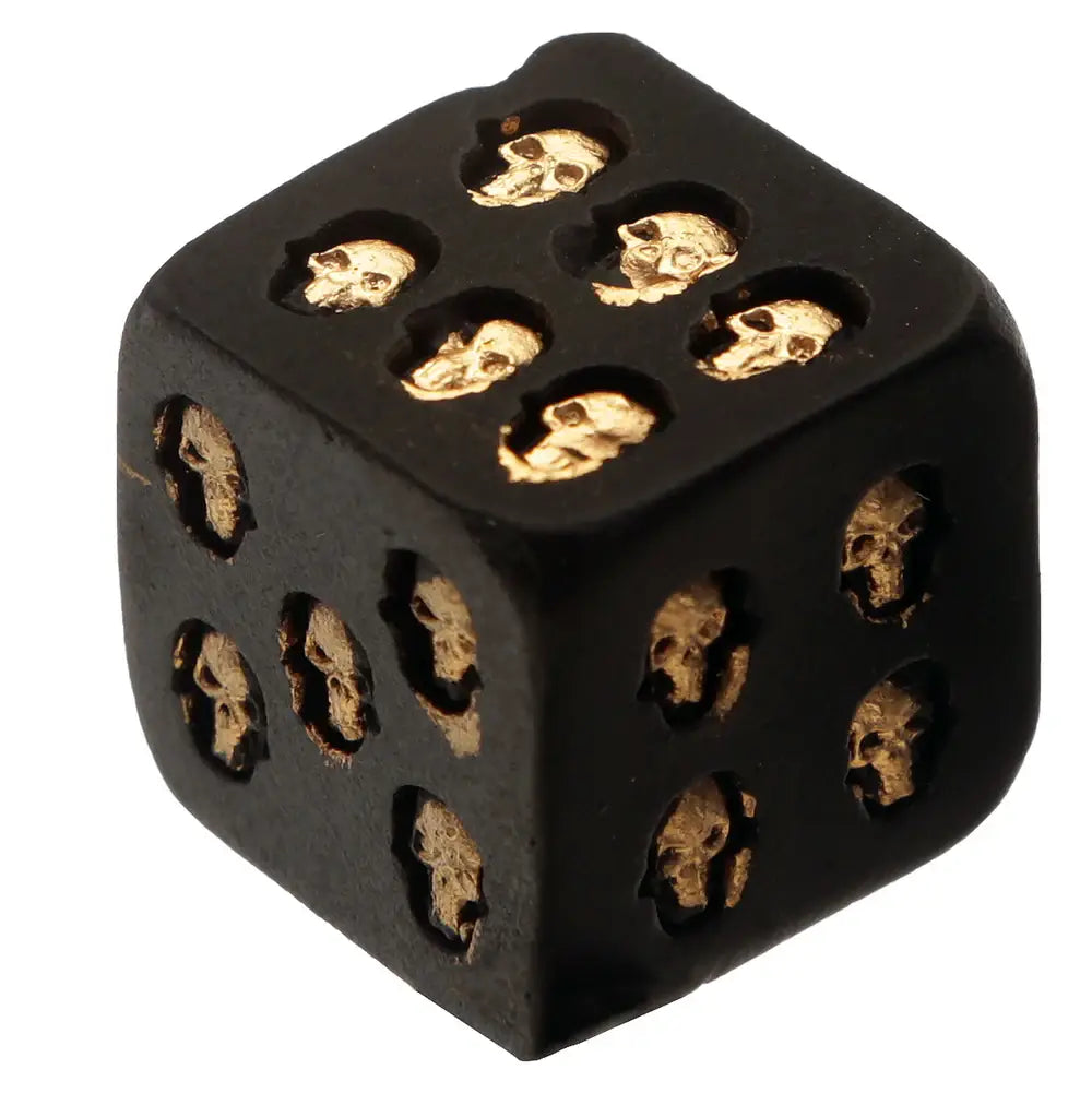 Set of 2 skull-shaped dice