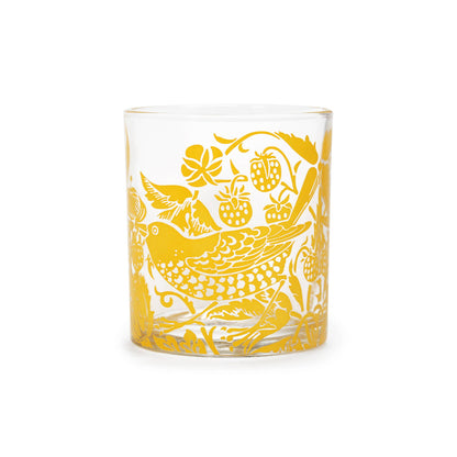 Yellow William Morris Quince Glass Tumbler