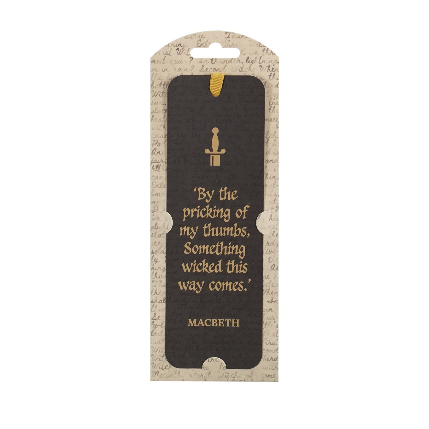 Shakespeare Macbeth paper bookmark
