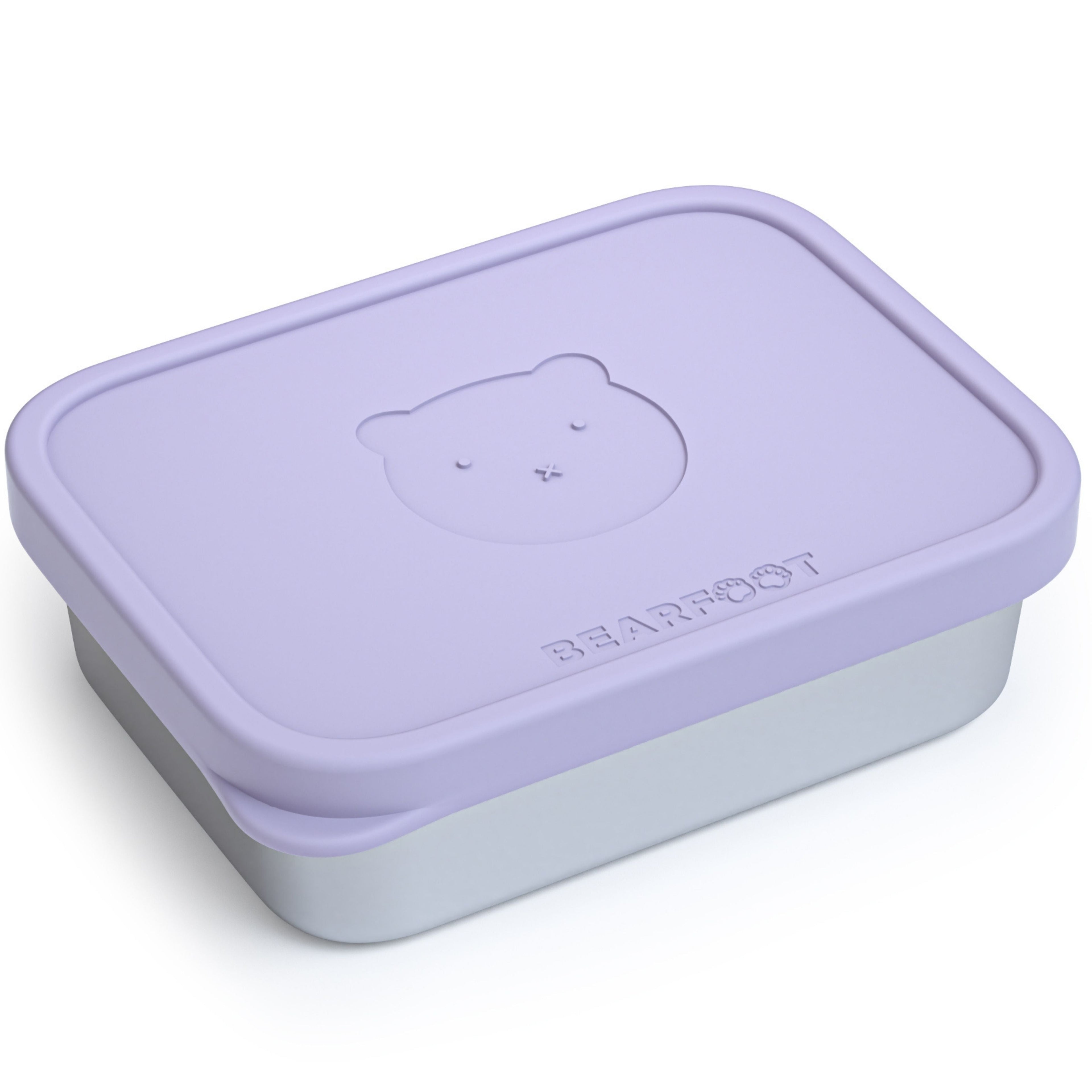 Kids' Stainless Steel Lunchbox with Silicone Insert - Lavender