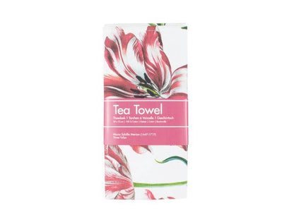 Merian tulips tea towel