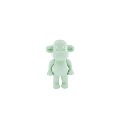 Decoratie - Apenbeeldje 'De Legende' - Polyresin - Mintgroen - 11x7x19cm