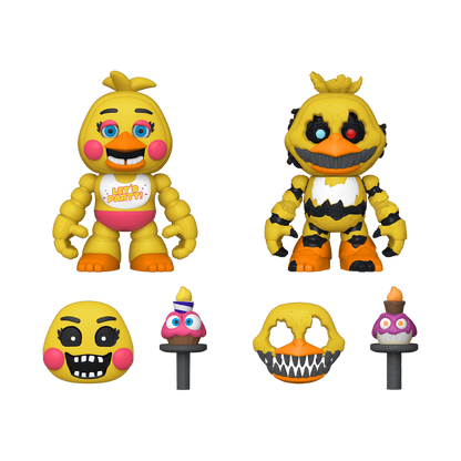 snaps toy chica and nightmare chica 2 pack