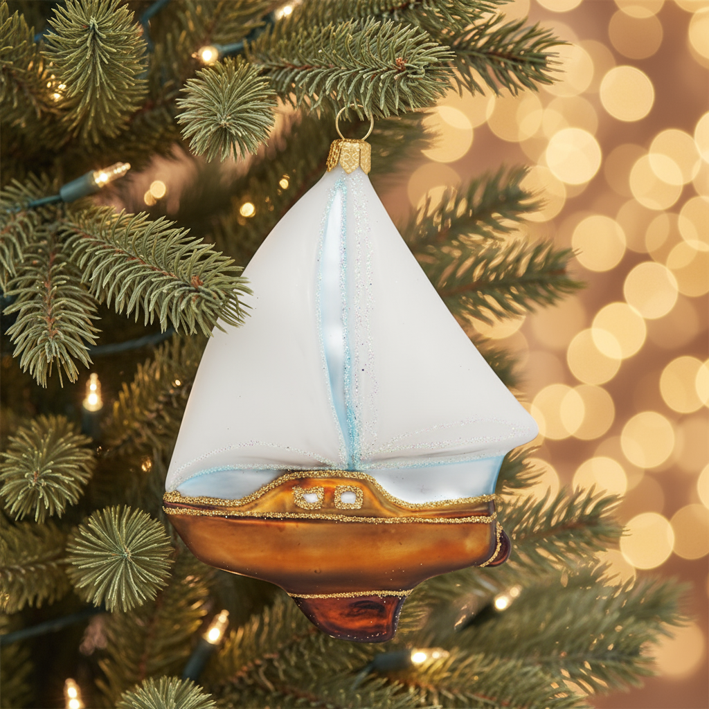 Sailboat Christmas Ball
