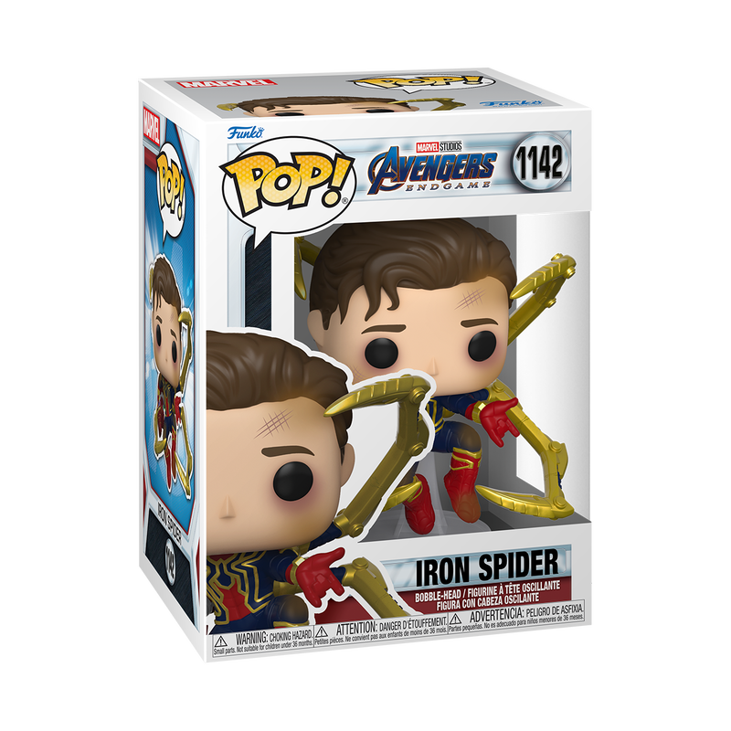 Pop! Iron Spider without mask &amp; Infinity Gauntlet