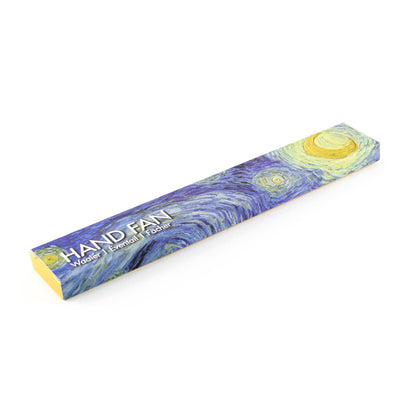 Hand Fan, Bamboo, Van Gogh, The Starry Night