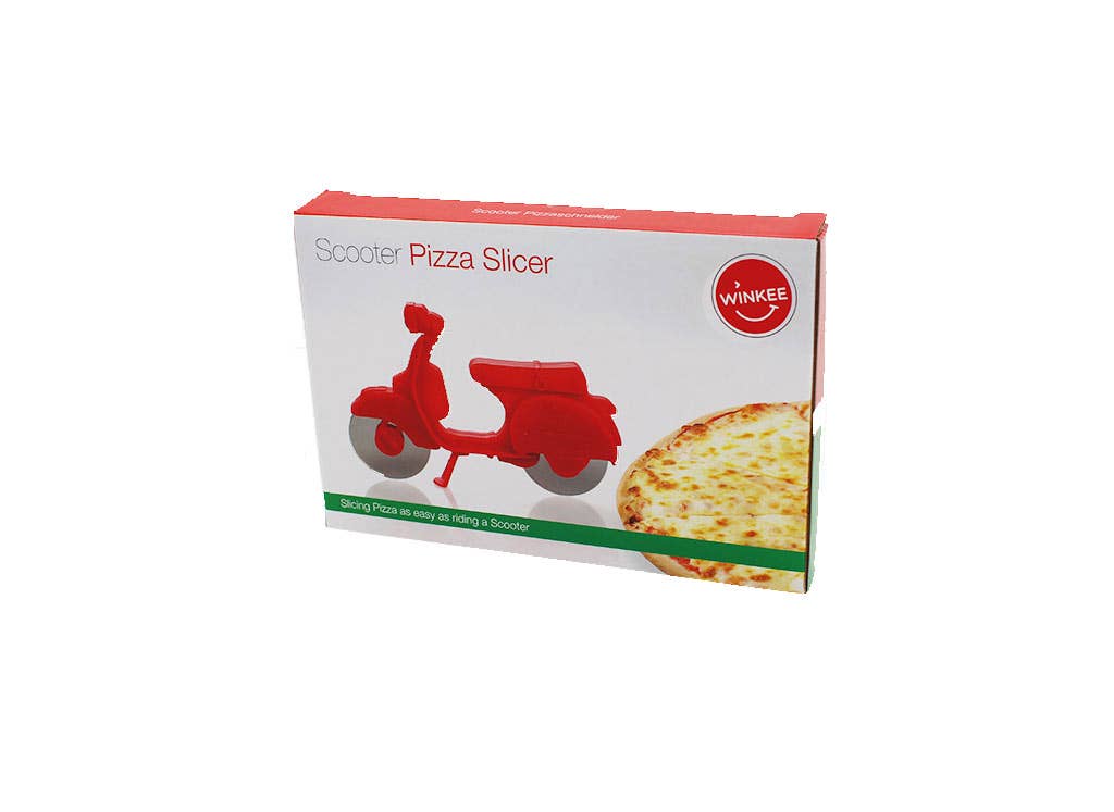 Retro Red Scooter Pizza Cutter