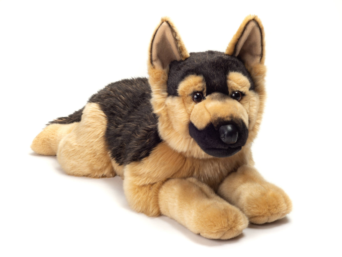 Large Lying German Shepherd Plush – 60 cm