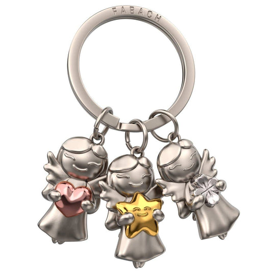 3 Guardian Angels Keychain