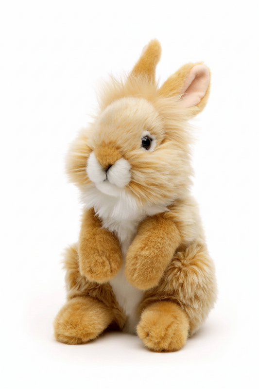 Angora Rabbit Plush, standing (beige)