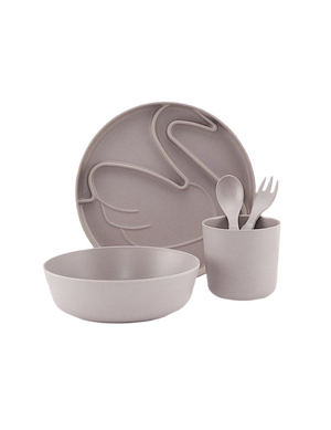 Kinderservies set met zwanenmotief 