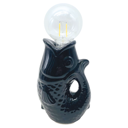 LED black fish decoration, battery operated, W13.5 D8.2 H27cm