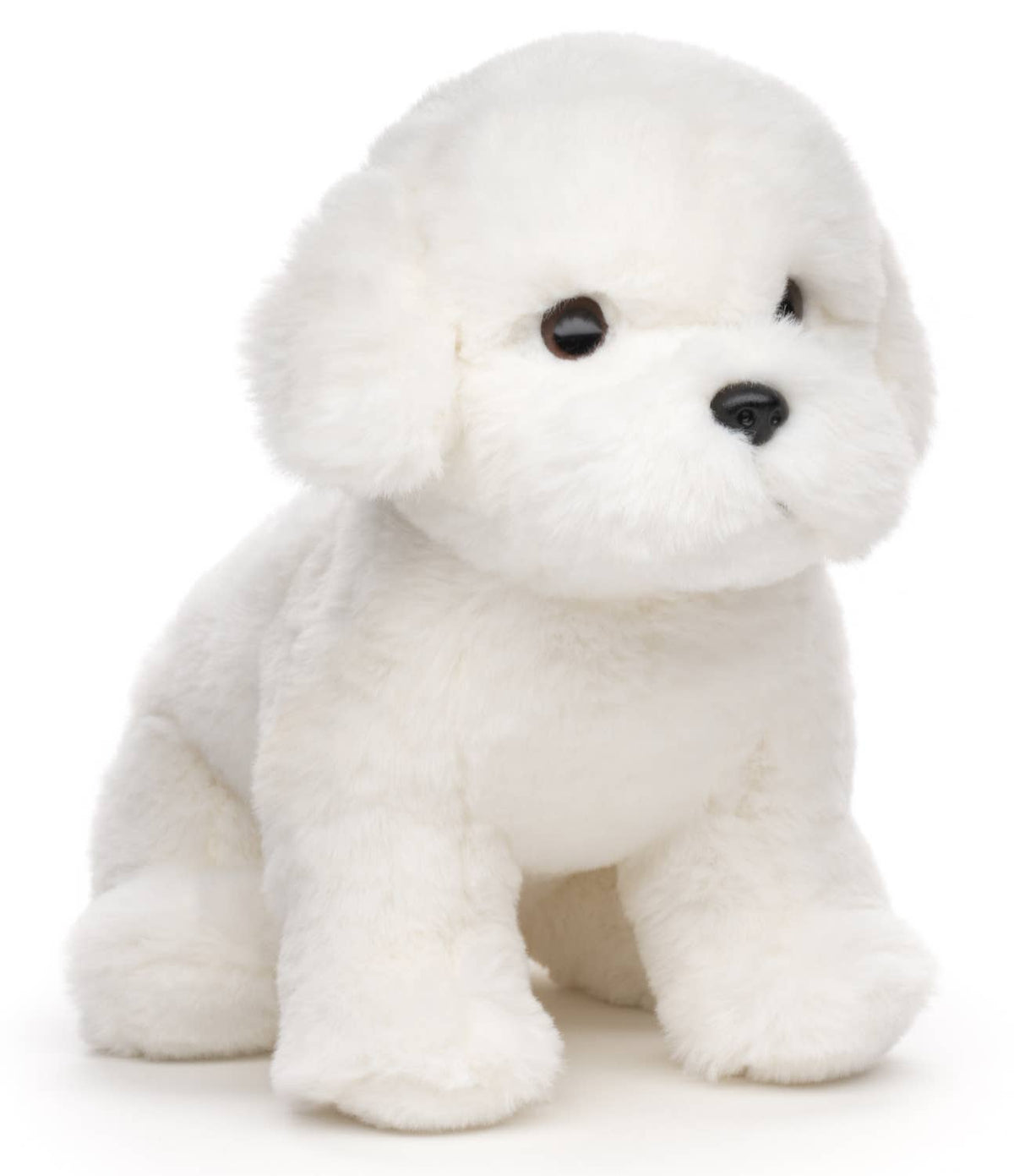Maltese dog plush toy without a leash