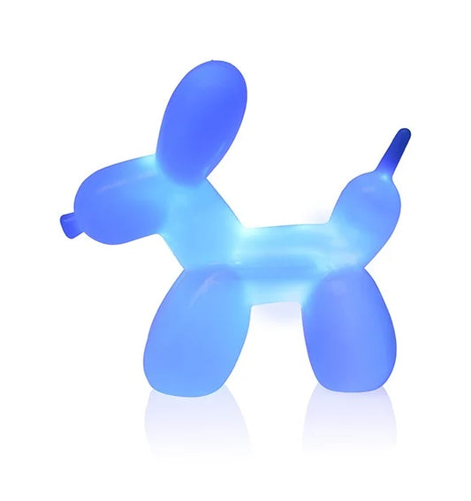 ballon chien bleu clair