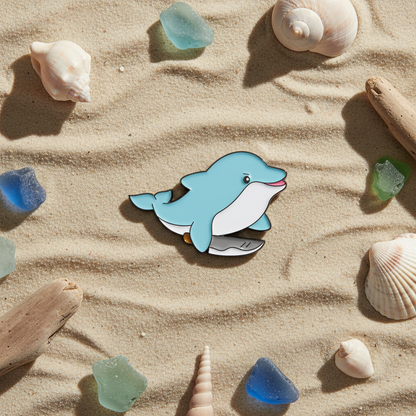 Dolphin with Knife Pin