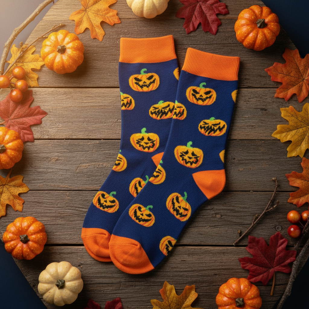 Halloween Pumpkin Socks