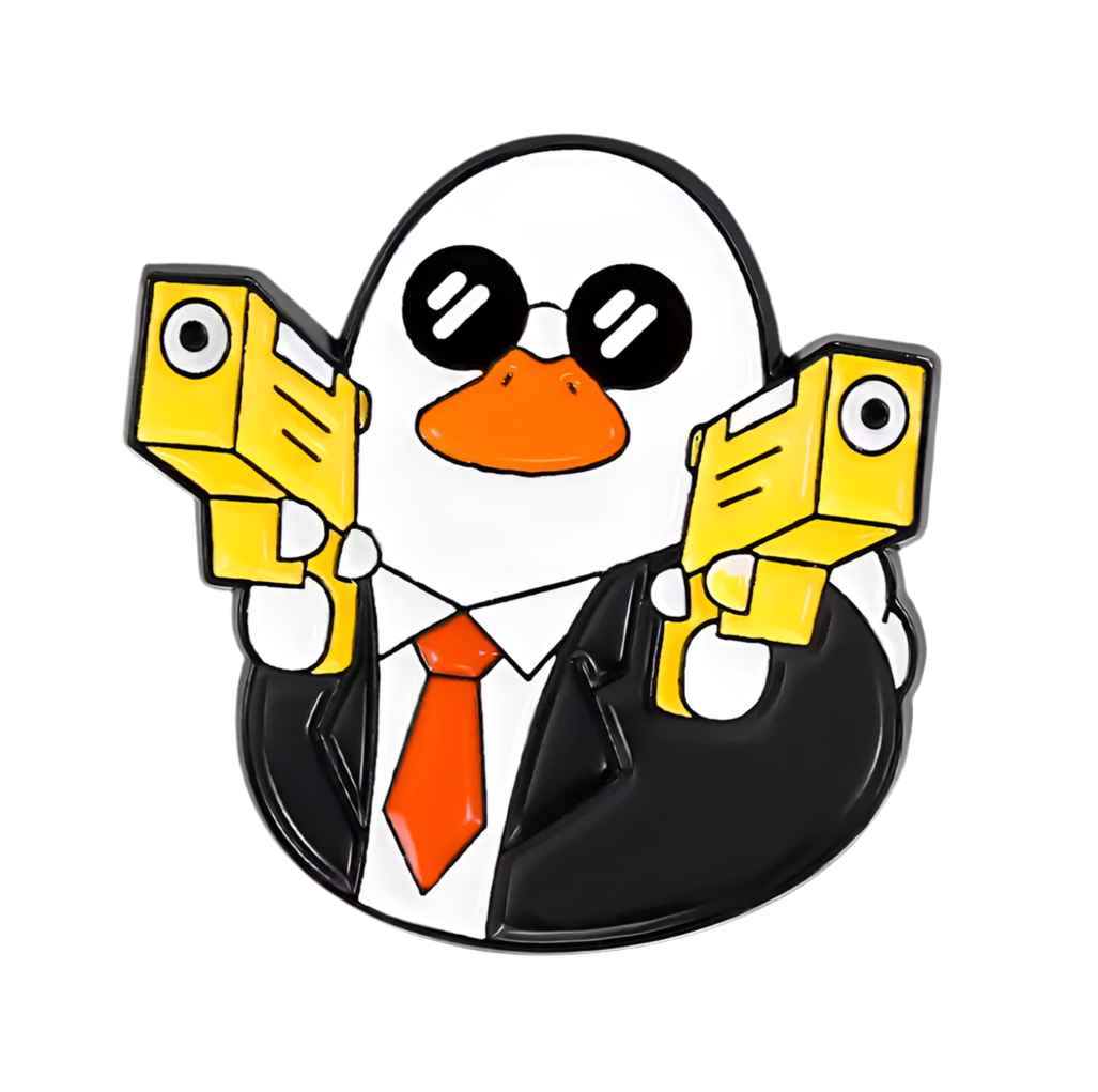 Secret Agent White Duck Pin