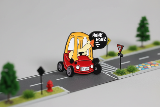 Gans im Auto-Anstecker „Honk Honk“