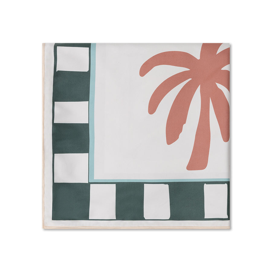 Microfiber Towel - Multicolored - Palm Tree - 180 x 180 cm