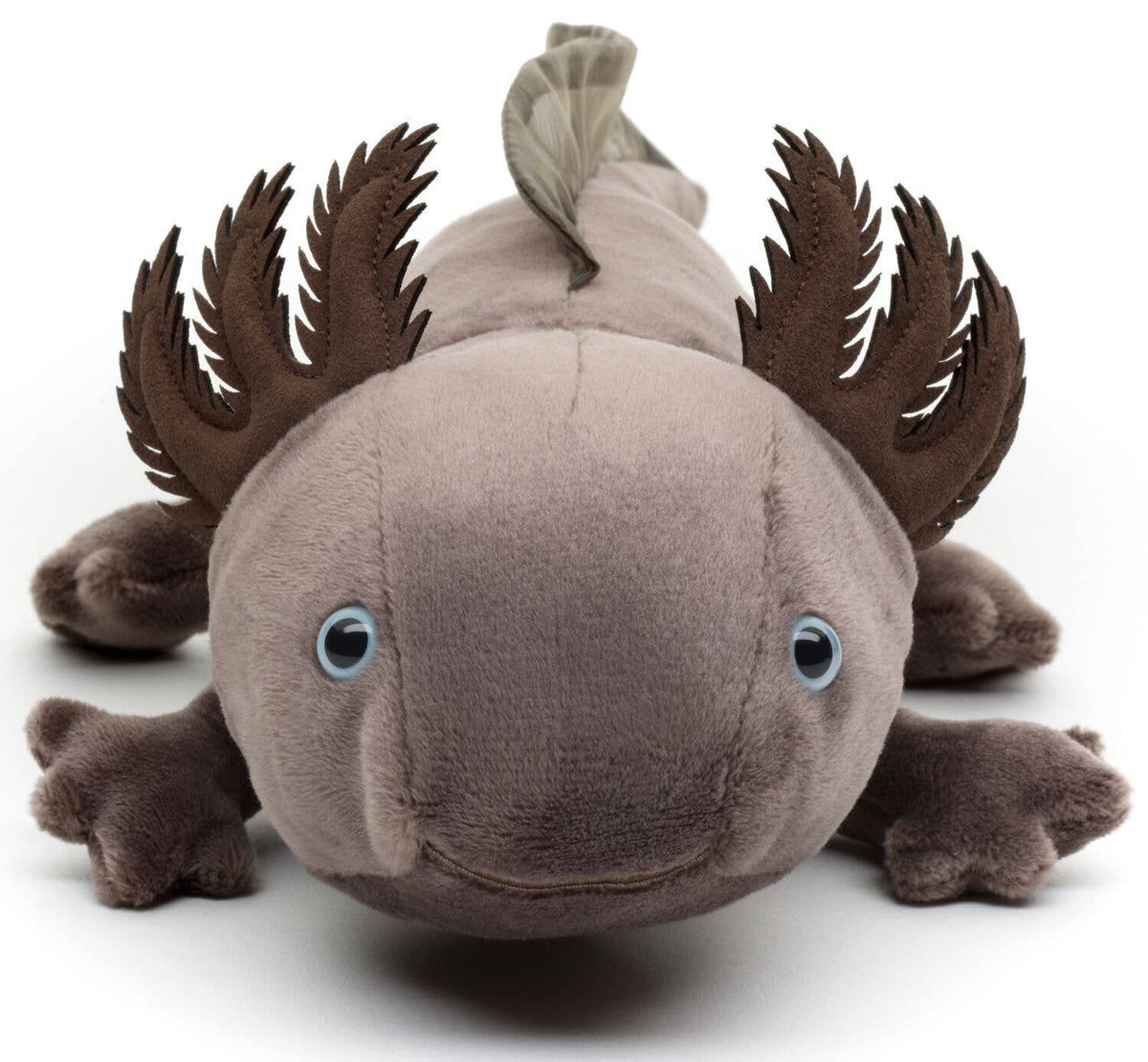Original brown-grey axolotl plush